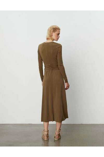 DAY Birger Et Mikkelsen Casual Jurken Midi Dresses Brown 7 DAY Birger Et Mikkelsen Casual Jurken Midi Dresses Brown - Afbeelding 5