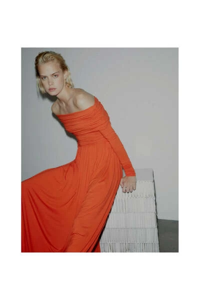 DAY Birger Et Mikkelsen Maxi Jurken Ava Wrap Jersey Red 4 DAY Birger Et Mikkelsen Maxi Jurken Ava Wrap Jersey Red - Afbeelding 2