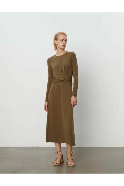 DAY Birger Et Mikkelsen Casual Jurken Midi Dresses Brown 3 DAY Birger Et Mikkelsen Casual Jurken Midi Dresses Brown