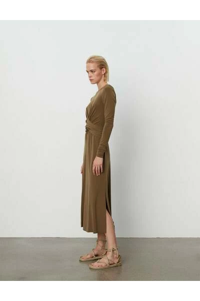 DAY Birger Et Mikkelsen Casual Jurken Midi Dresses Brown 6 DAY Birger Et Mikkelsen Casual Jurken Midi Dresses Brown - Afbeelding 4