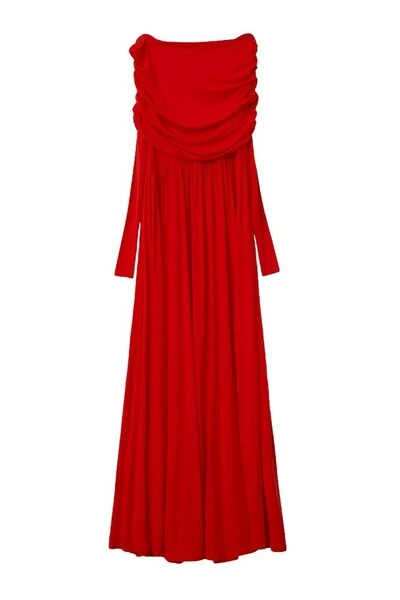 DAY Birger Et Mikkelsen Maxi Jurken Ava Wrap Jersey Red 3 DAY Birger Et Mikkelsen Maxi Jurken Ava Wrap Jersey Red