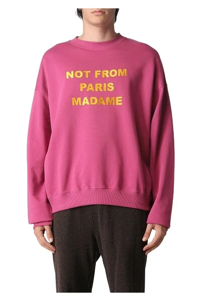 Drole De Monsieur Hoodies & Sweatvesten Sweatshirts Pink 4 Drole De Monsieur Hoodies & Sweatvesten Sweatshirts Pink - Afbeelding 2