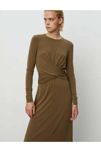DAY Birger Et Mikkelsen Casual Jurken Midi Dresses Brown 4 DAY Birger Et Mikkelsen Casual Jurken Midi Dresses Brown - Afbeelding 2