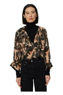 DAY Birger Et Mikkelsen Blouses Blouse Kim Brown -Goedkope DAY Birger et Mikkelsen winkel d9c624c7190f40c65af33b3aae30dc79